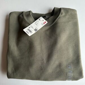 NWT Uniqlo Women Crewneck Sweatshirt | Olive Green | Size XS